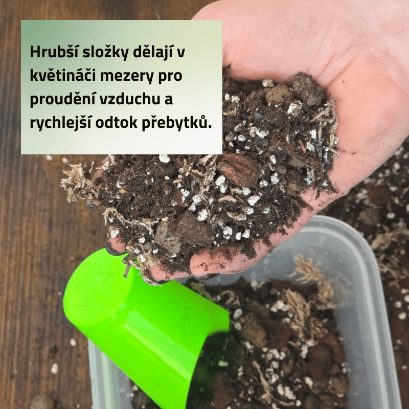 Mix č. 1 Pro pokojovky, které potřebují vzduch mezi kořeny